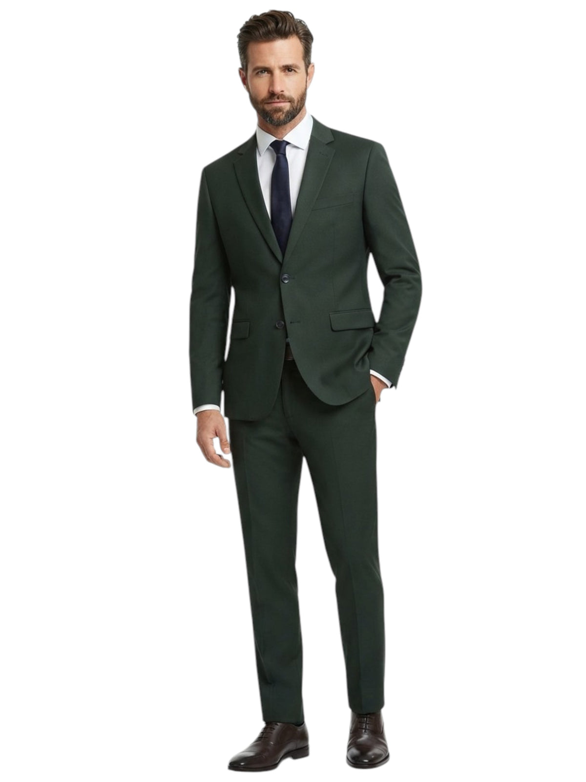 Image for Men's Plain Blazer,Olive Green