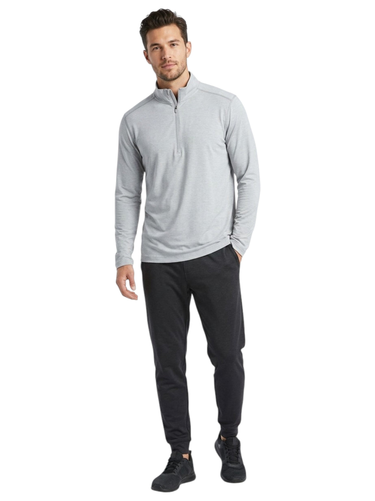 Image for Men's Plain Sport Top,Light Grey