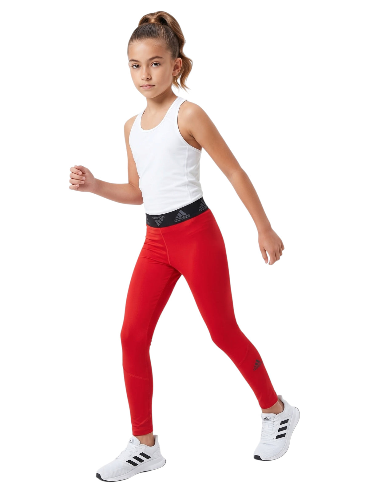 Image for Kids Girl's Brand Logo Printed Legging,Red