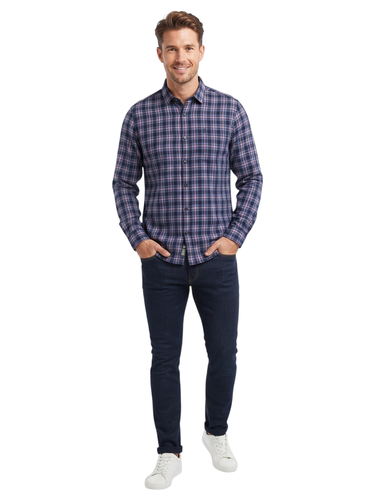 Image for Men's Plaid Dress Shirt,Multi