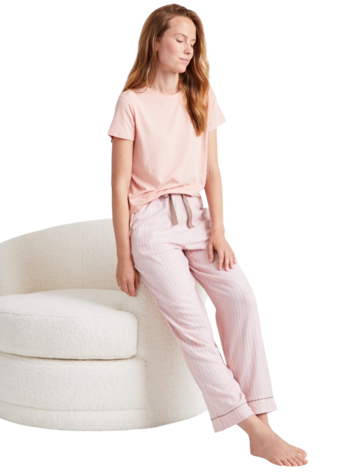Image for Women's Striped SleepWear Pants,Pink