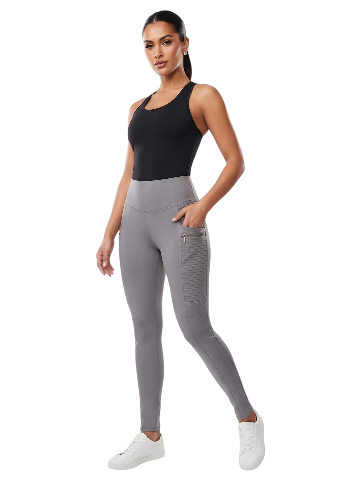 Image for Women's Plain Legging,Grey