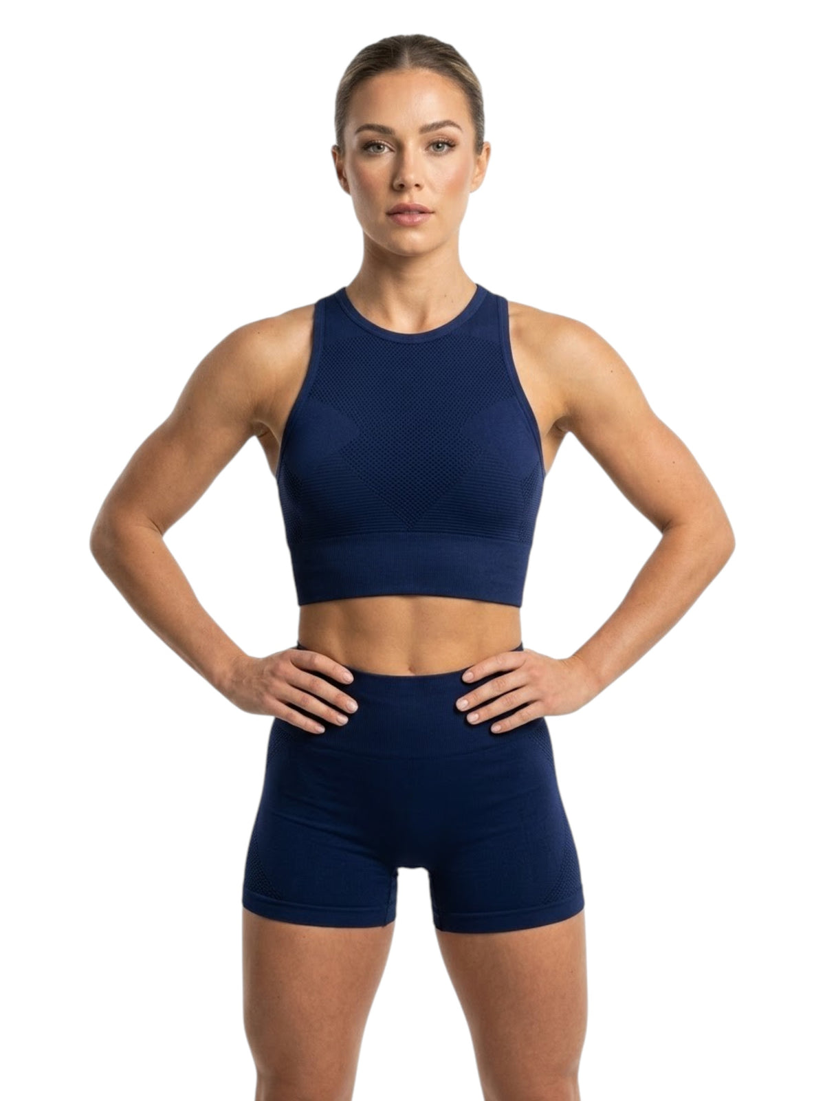 Image for Women's Plain Sports Bra,Navy Blue