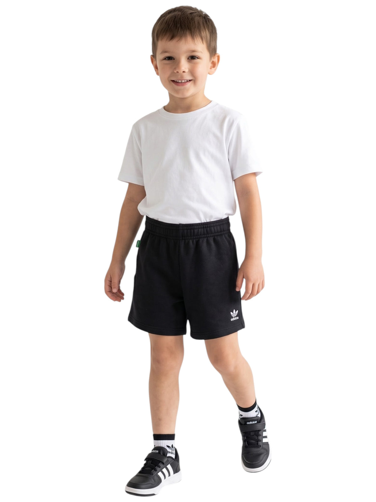 Image for Kids Boy Brand Logo Printed Shorts,Black