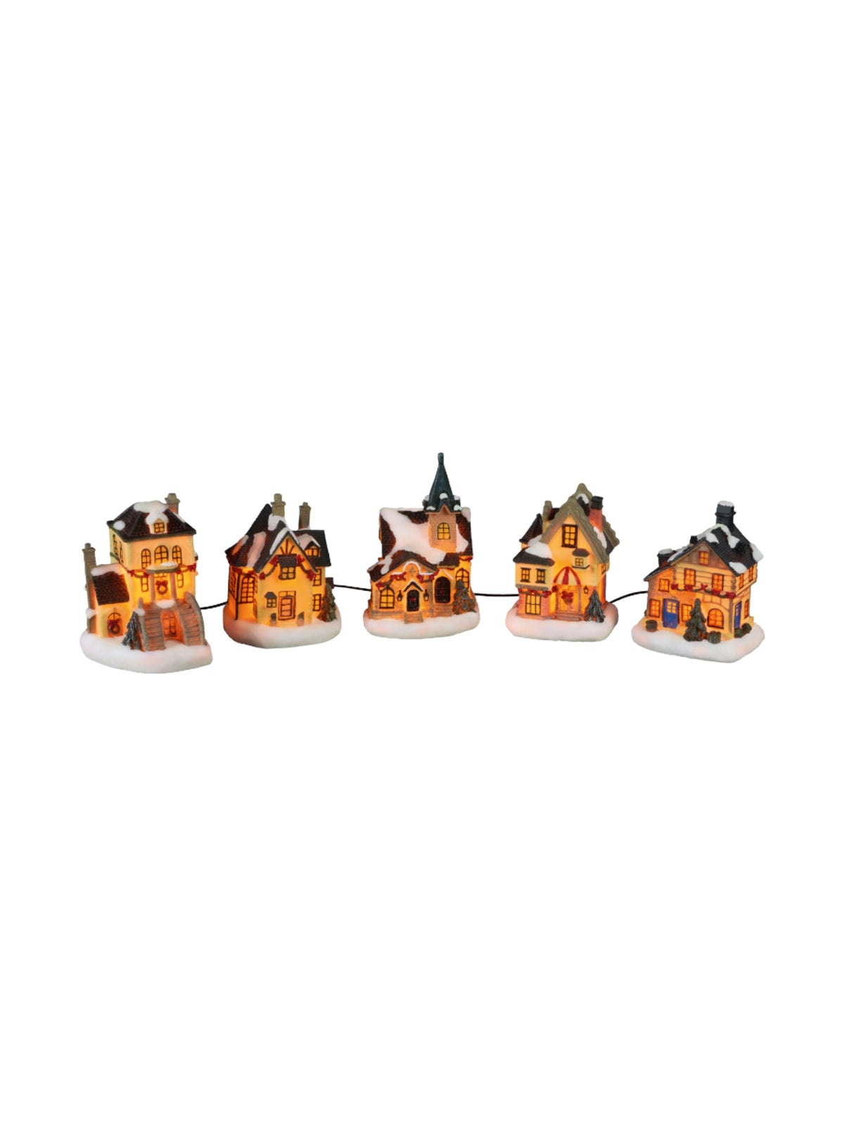 Image for Light-Up Christmas Village Scene