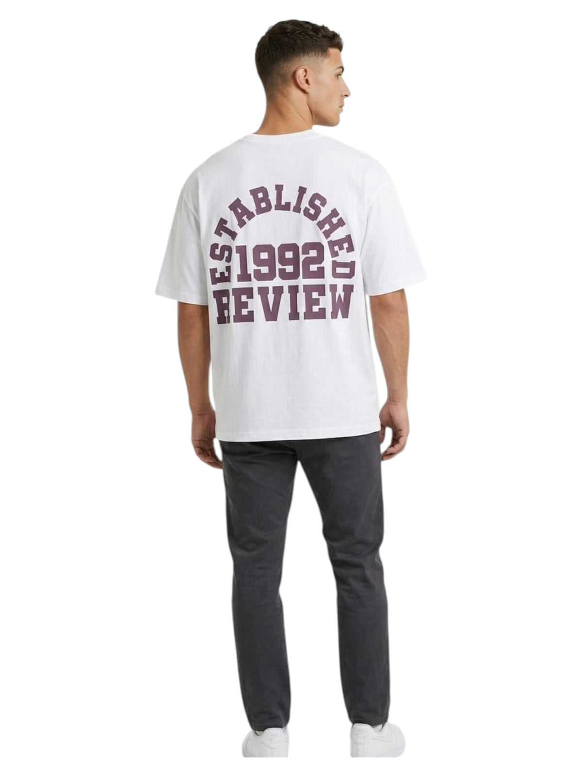Men's Brand Logo Printed Top,White