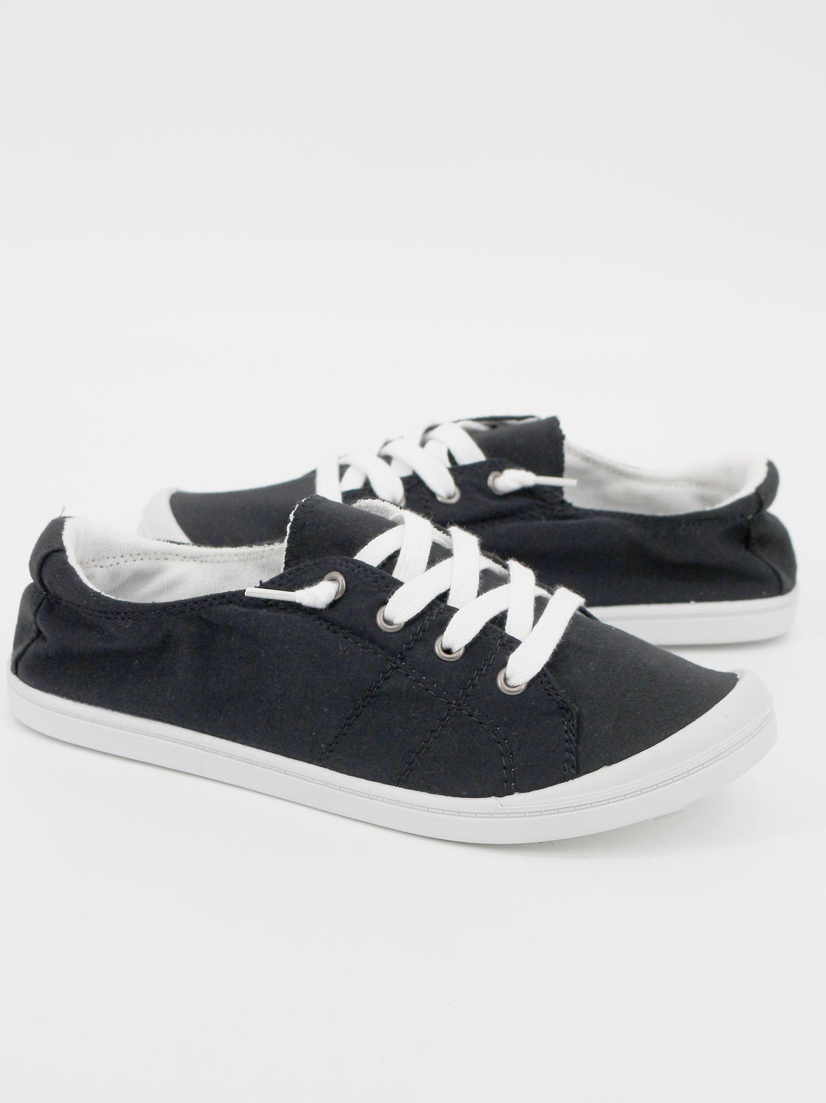 Women's Lace Up Casual Shoes,Black