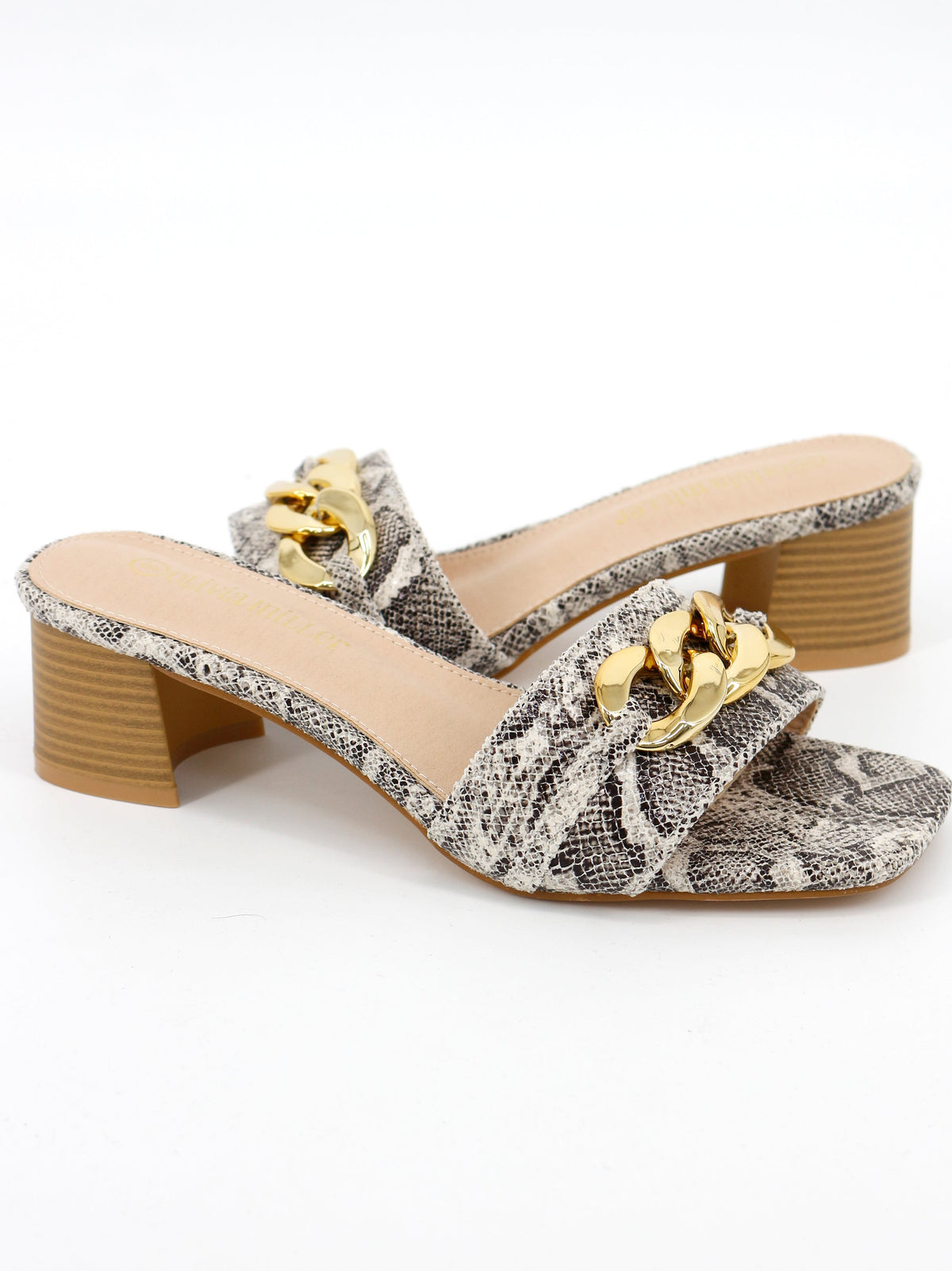 Women's Snake Printed Dress Sandals,Multi