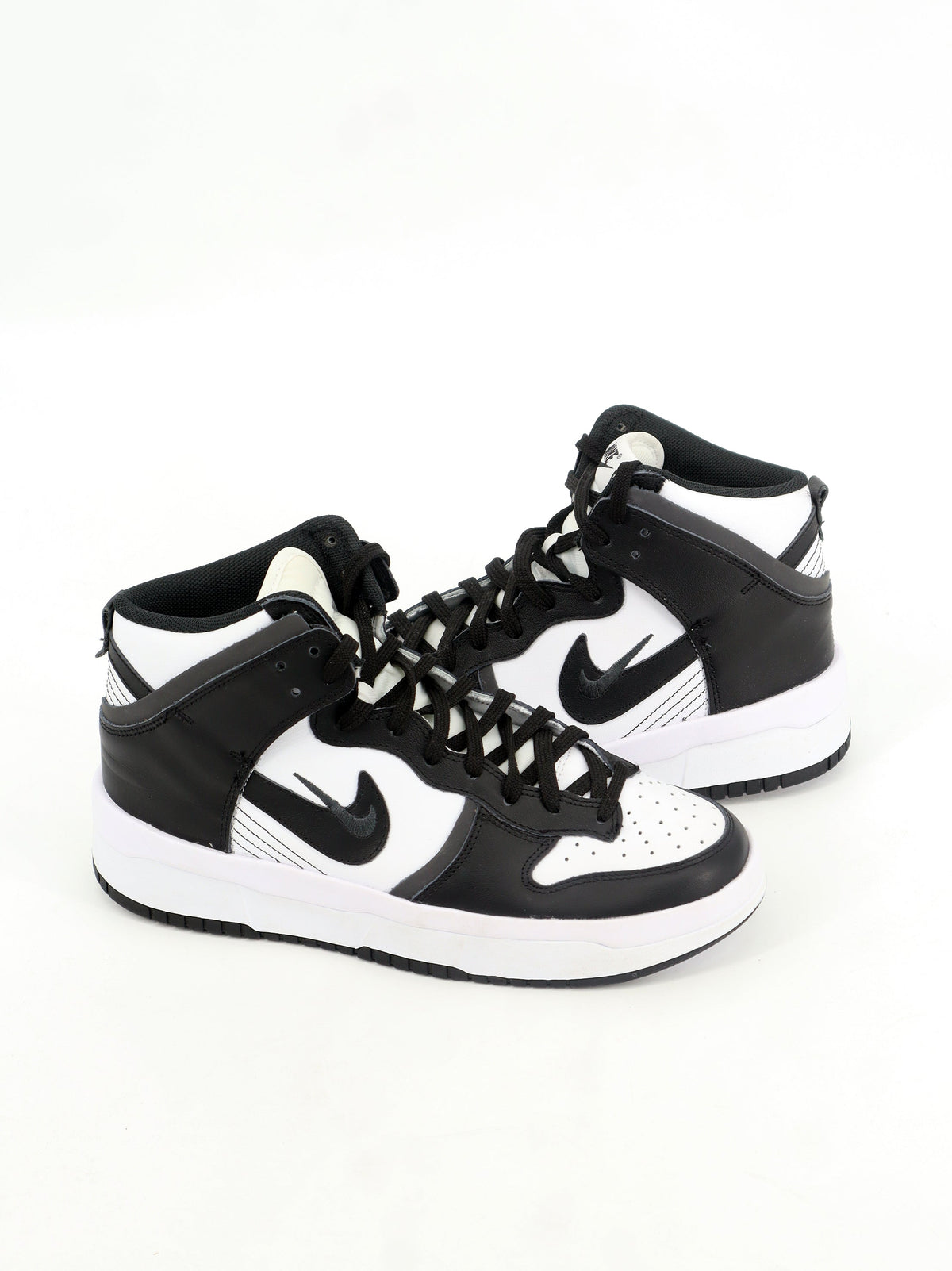 Women's Brand Logo Embroidered High Sneakers,Black/White