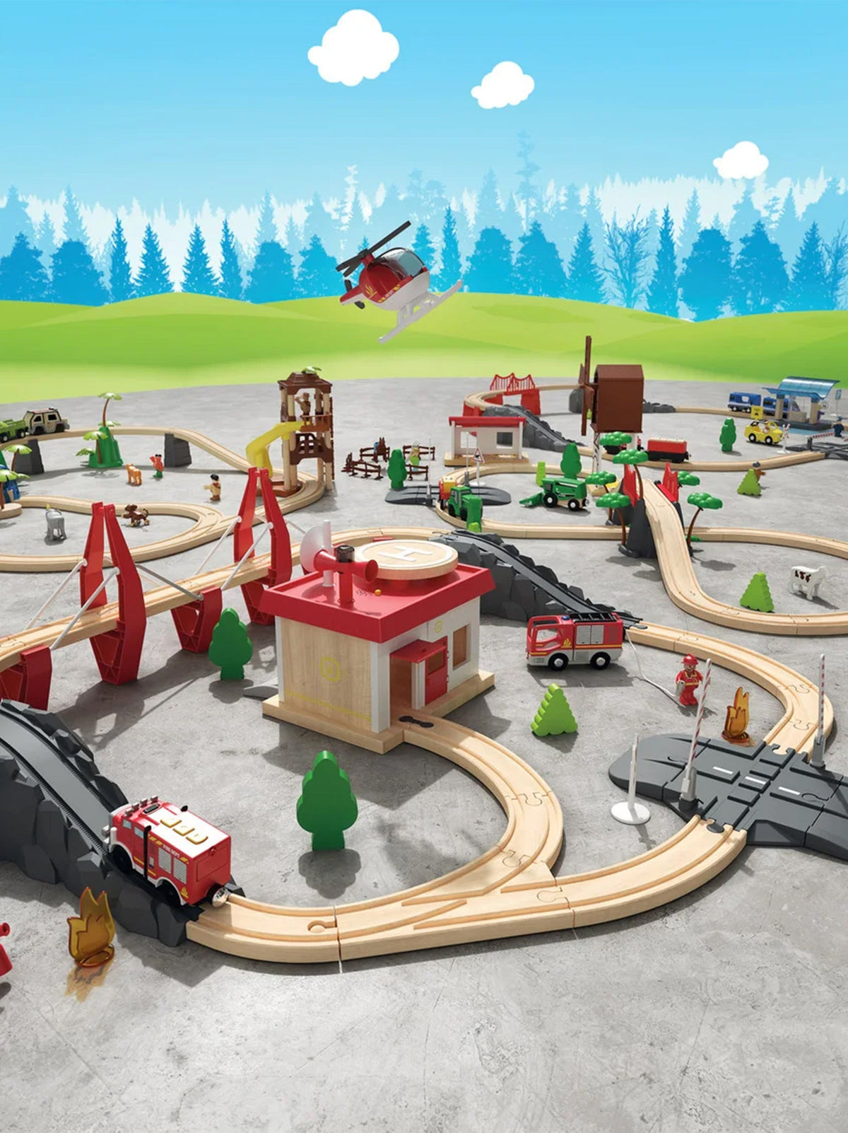 Wooden Railway Toy