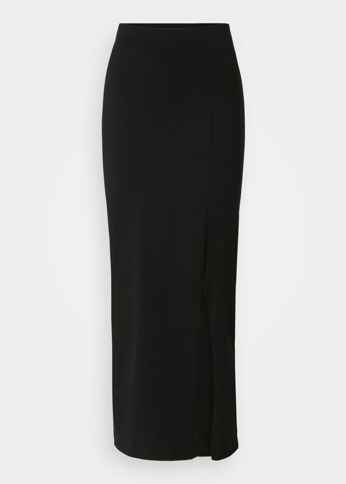 Women's Side Slit Long Skirt,Black