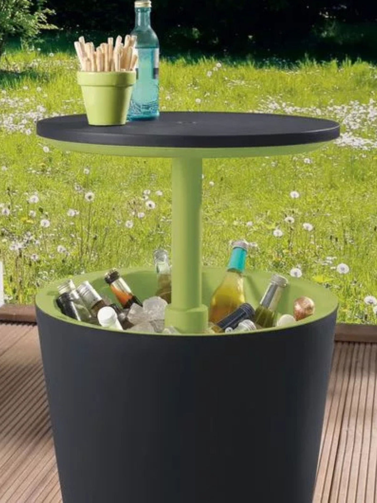 Party Table With Ice Bucket