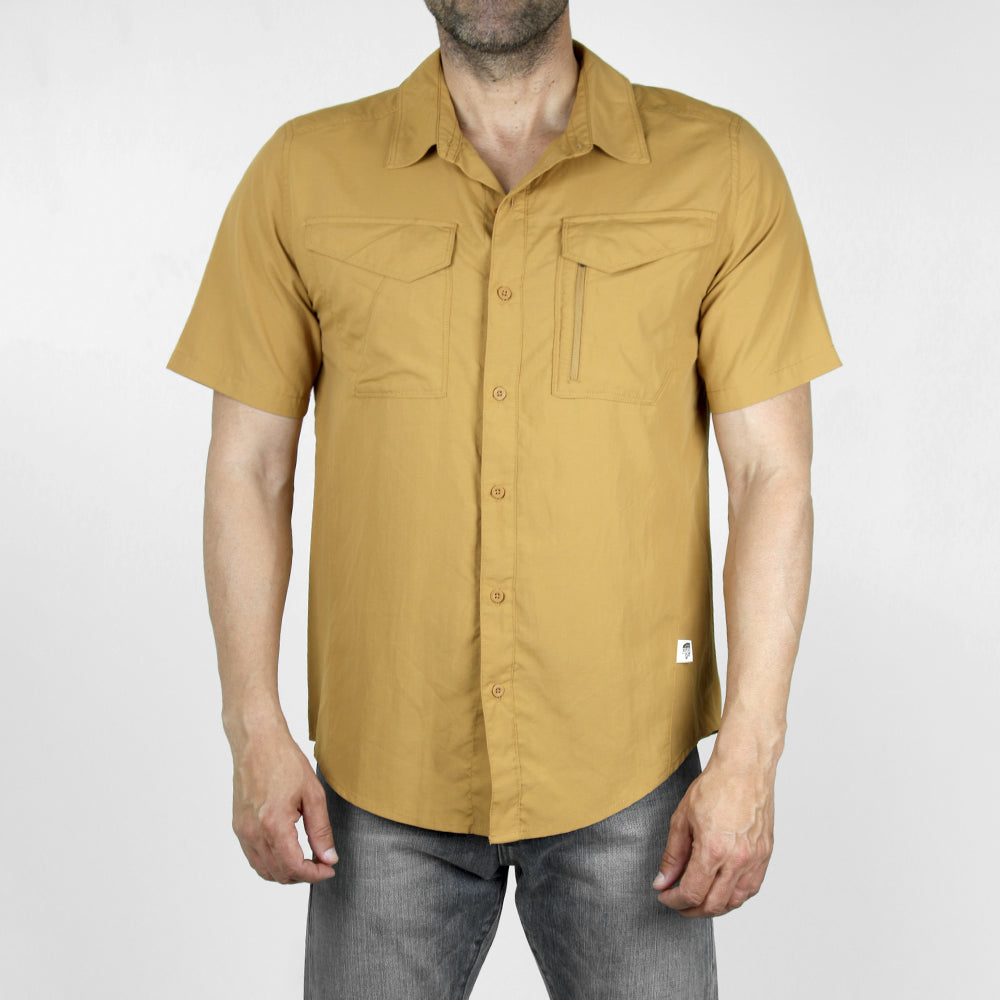 Image for Men's Plain Solid Casual Shirt,Khaki