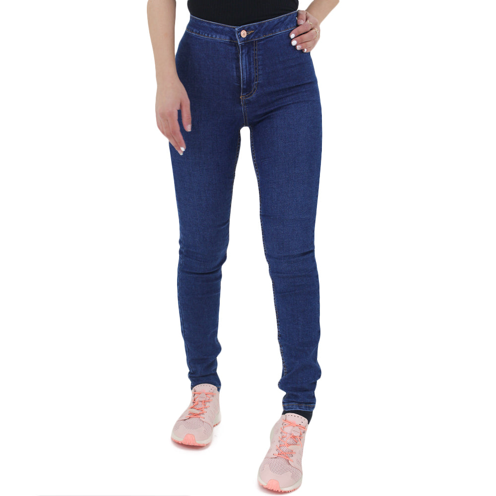 Image for Women's High Waist Skinny Jeans,Navy
