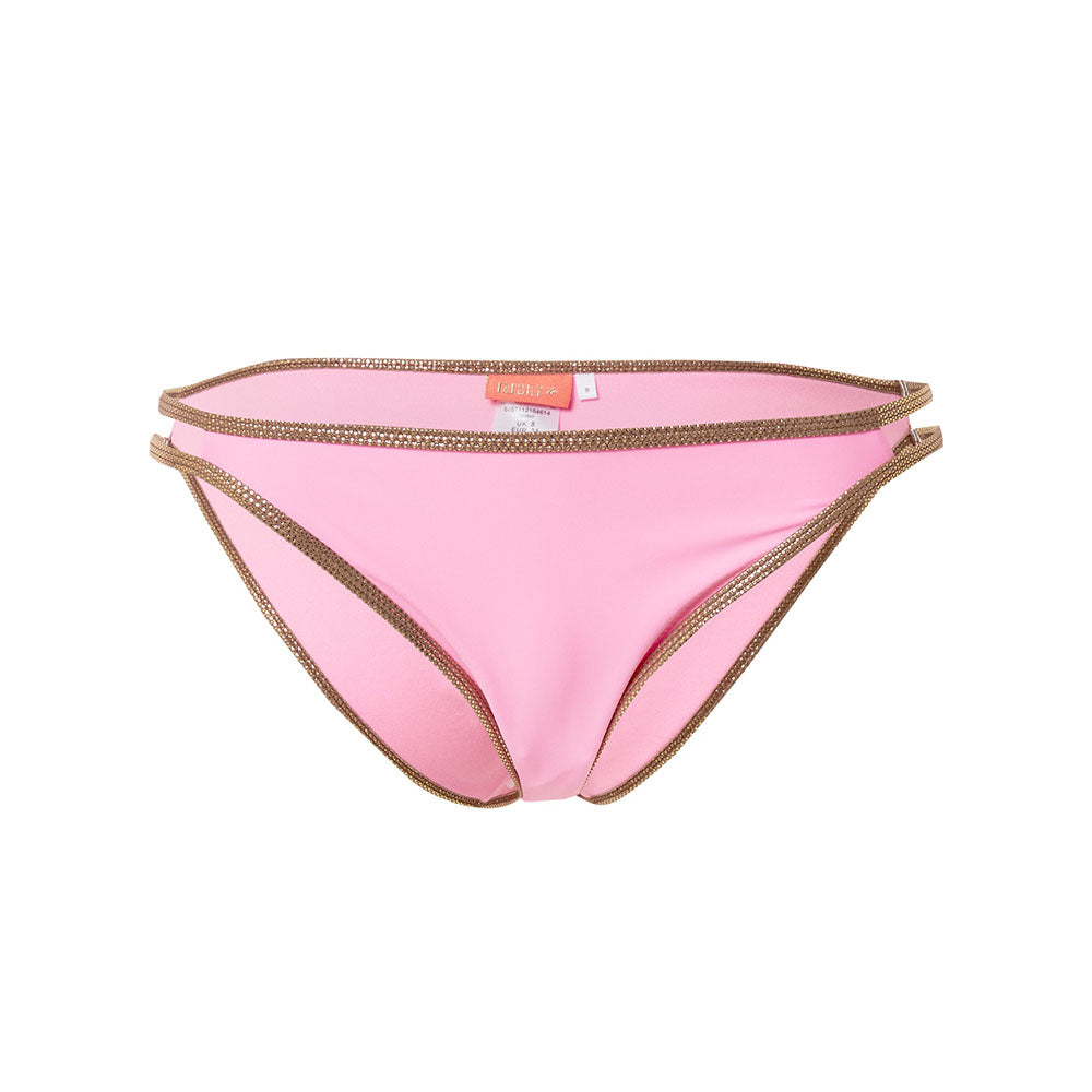 Image for Women's Glitter Waist Bikini Bottom,Neon Pink