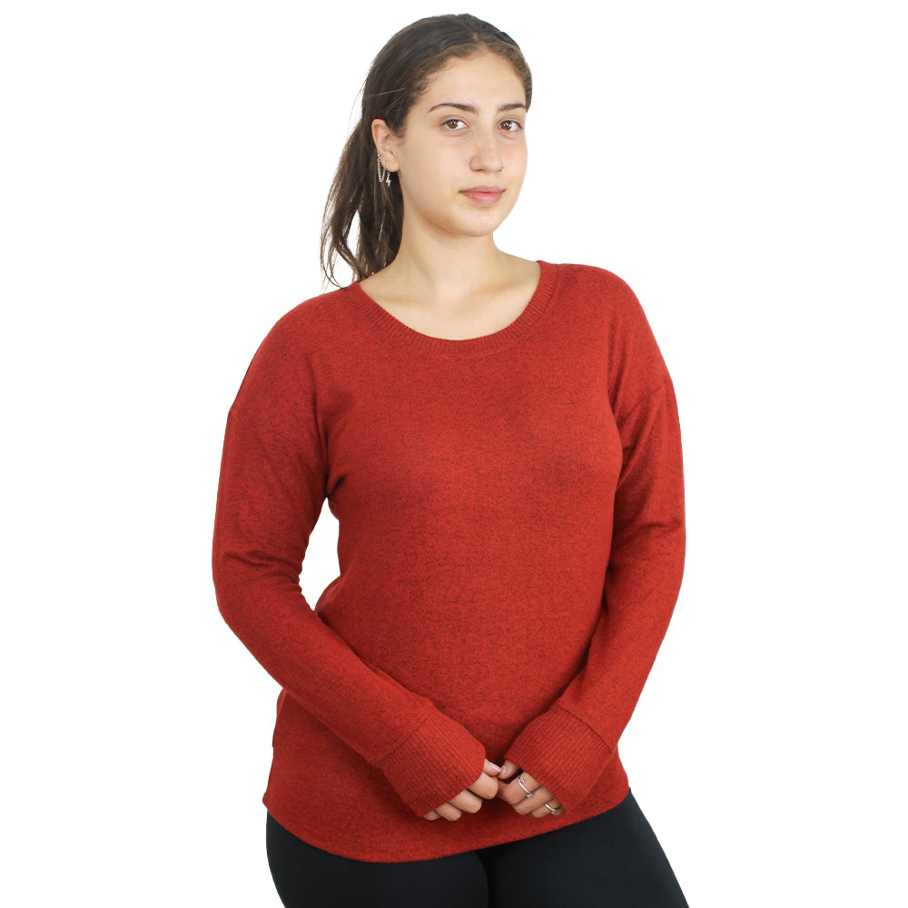 Image for Women's Open back Top,Brick