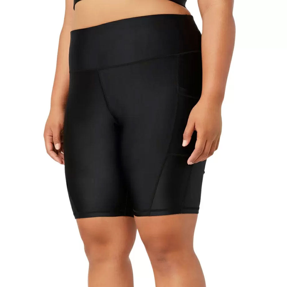Image for Women's Plus Size Hour Glass Bike Shorts,Black