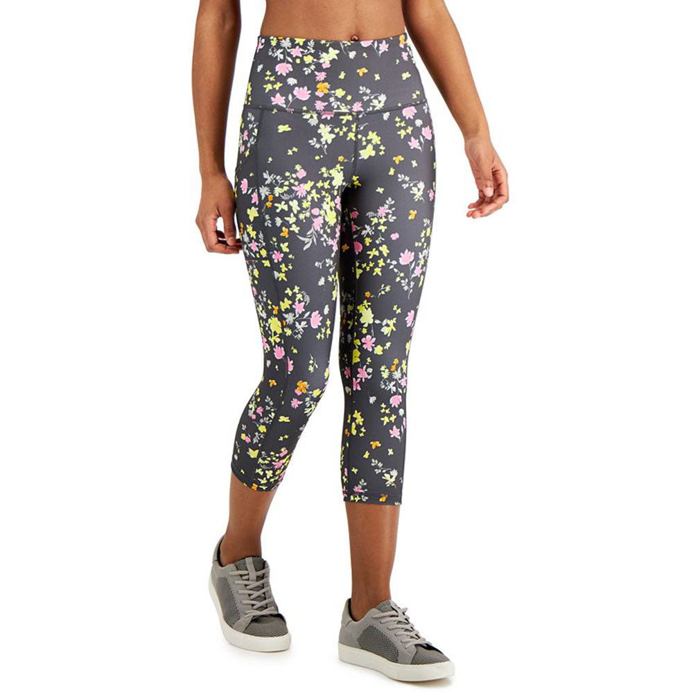 Image for Women's Floral Printed Legging,Dark Grey