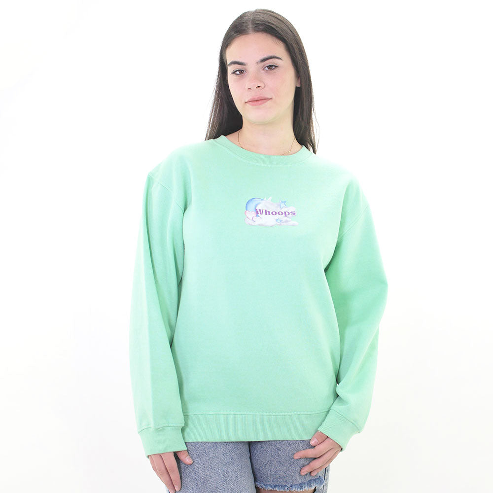 Image for Women's Graphic Oversize Sweatshirt,Pistache