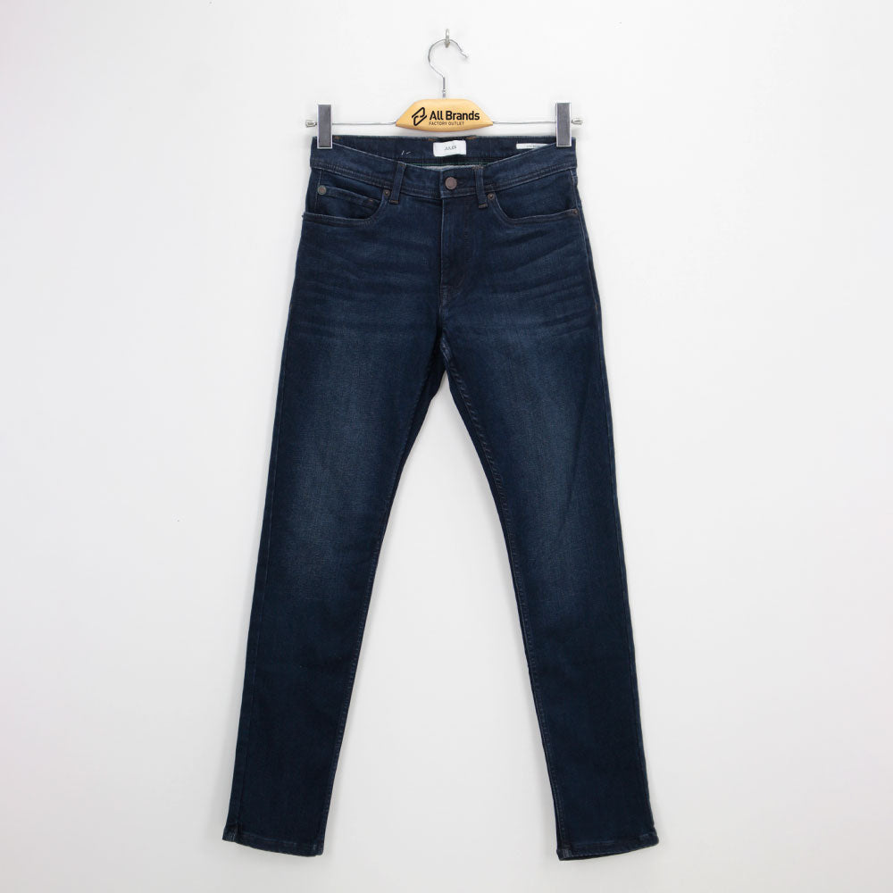 Image for Women's Plain Mid Rise Denim Pant,Navy