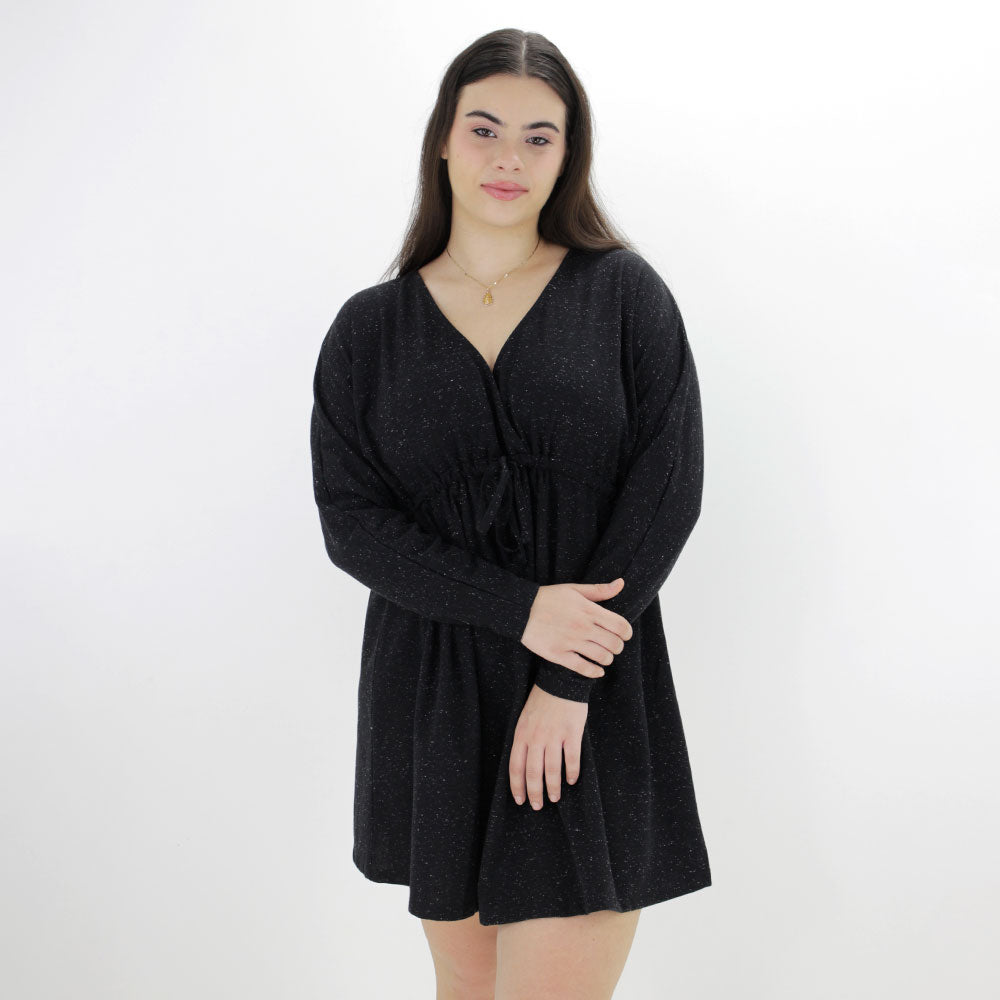 Image for Women's Washed Flare Dress,Black