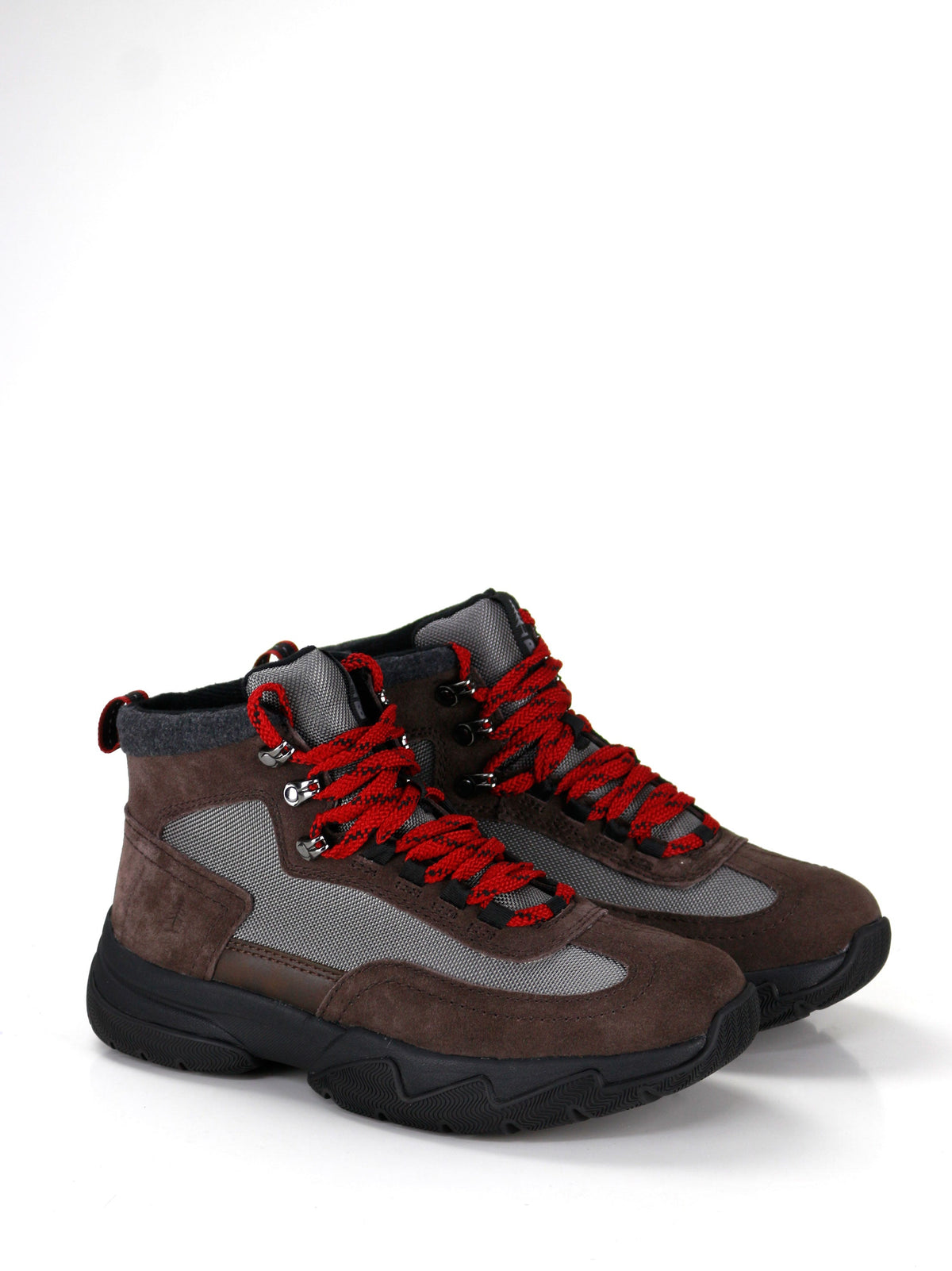 Image for Men's Color Block Suede Shoes,Brown