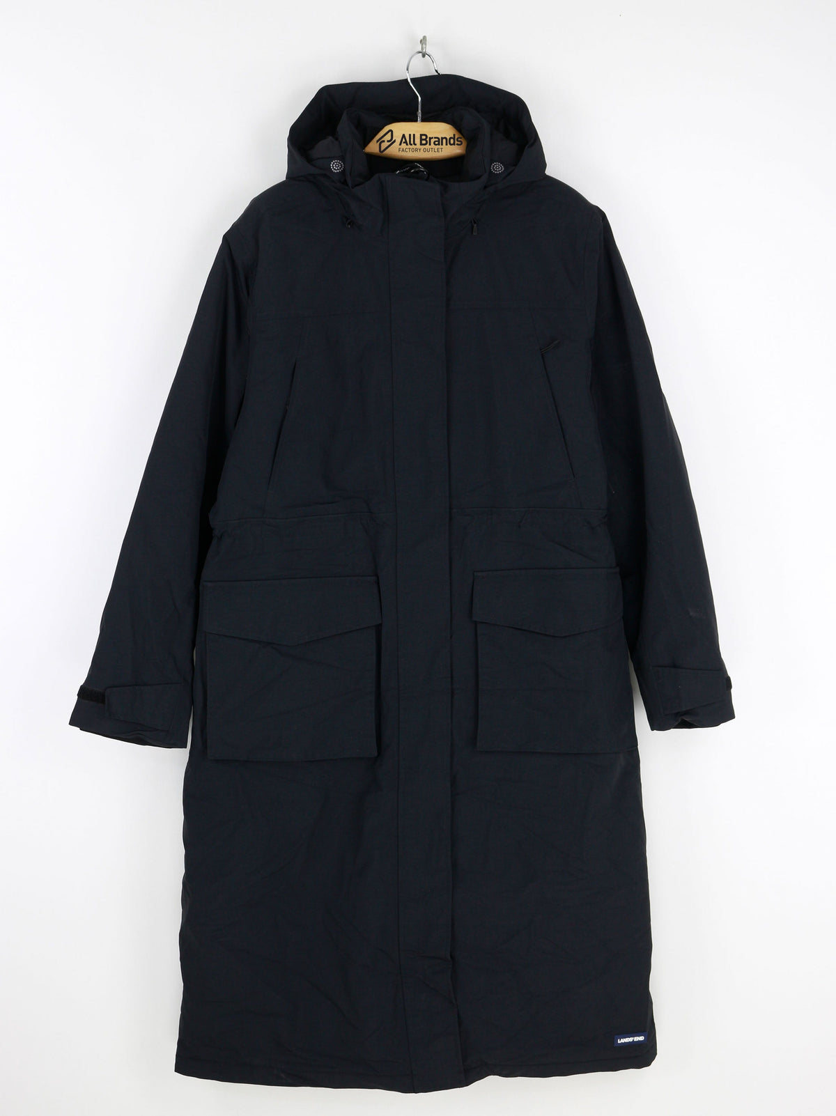 Image for Women's Solid Trench Coat Jacket,Black