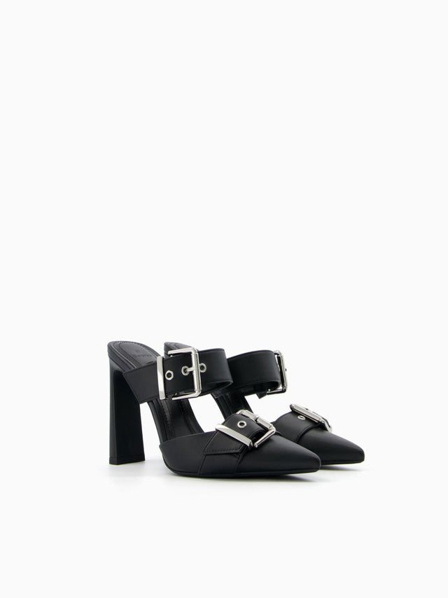 Image for Women's Adjustable Open Back High Heels,Black
