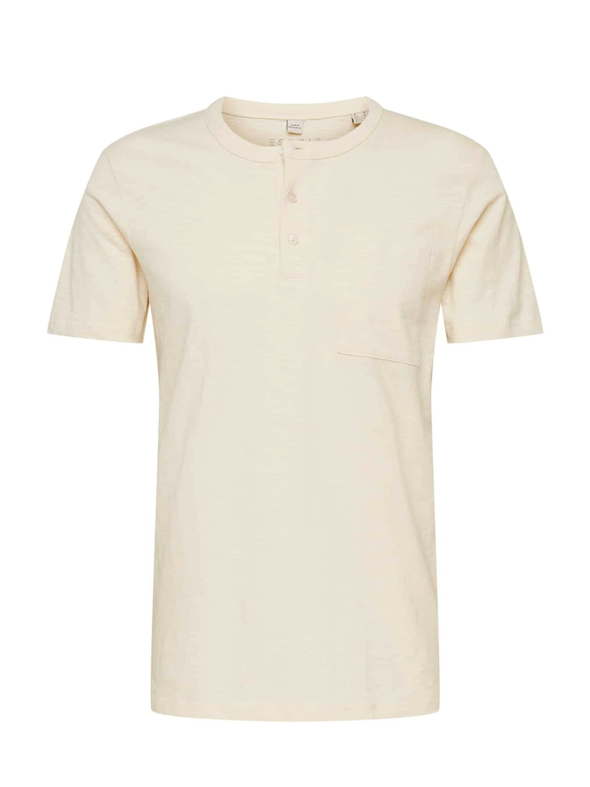 Image for Men's Side Pocket Henley Top,Beige