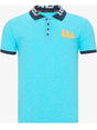 Image for Men's Brand Logo Embroidered Polo Shirt,Blue