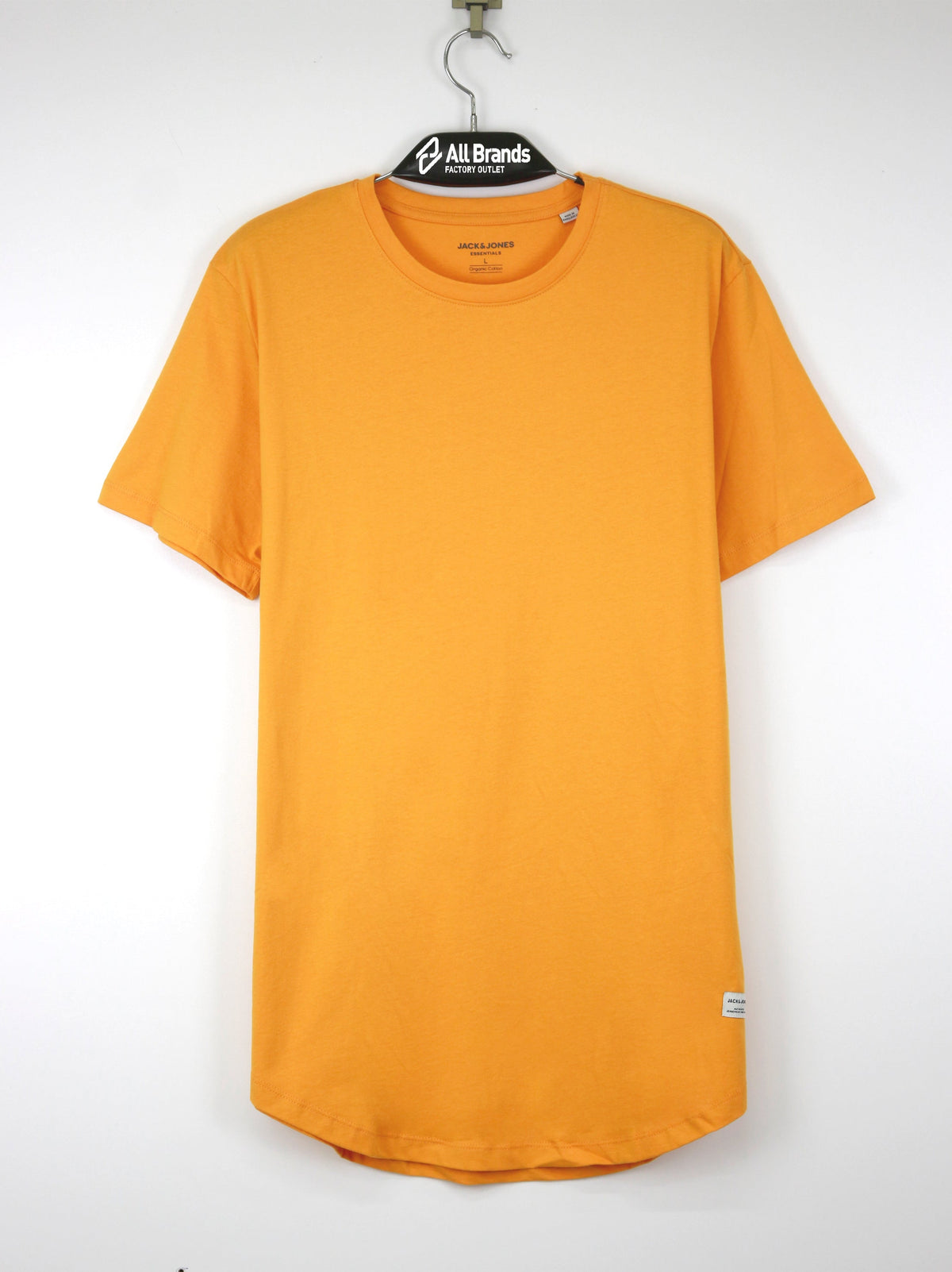 Image for Men's Brand Logo Embroidered T-Shirt,Orange