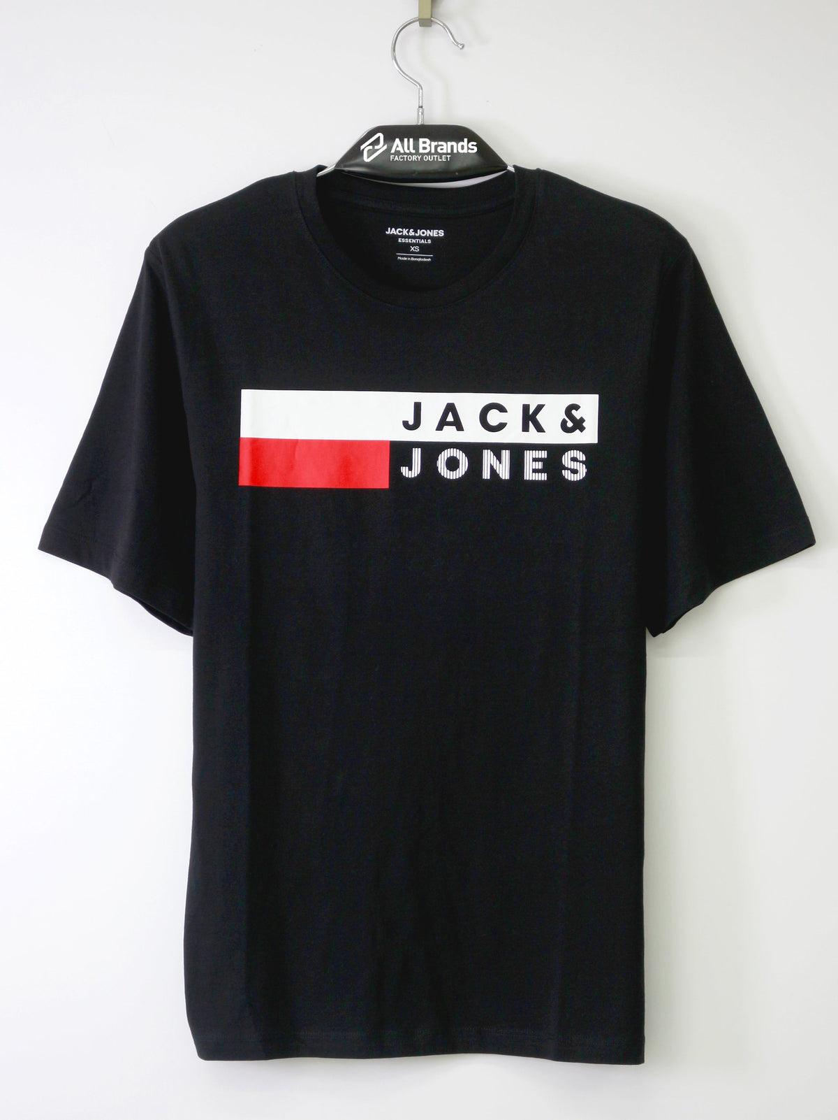 Image for Men's Brand Logo Printed T-Shirt,Black