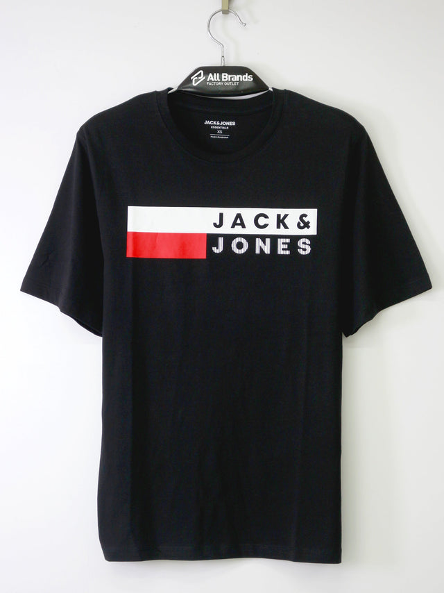 Image for Men's Brand Logo Printed T-Shirt,Black