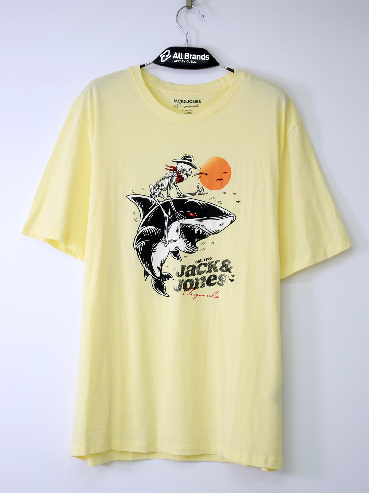 Image for Men's Graphic Printed T-Shirt,Yellow