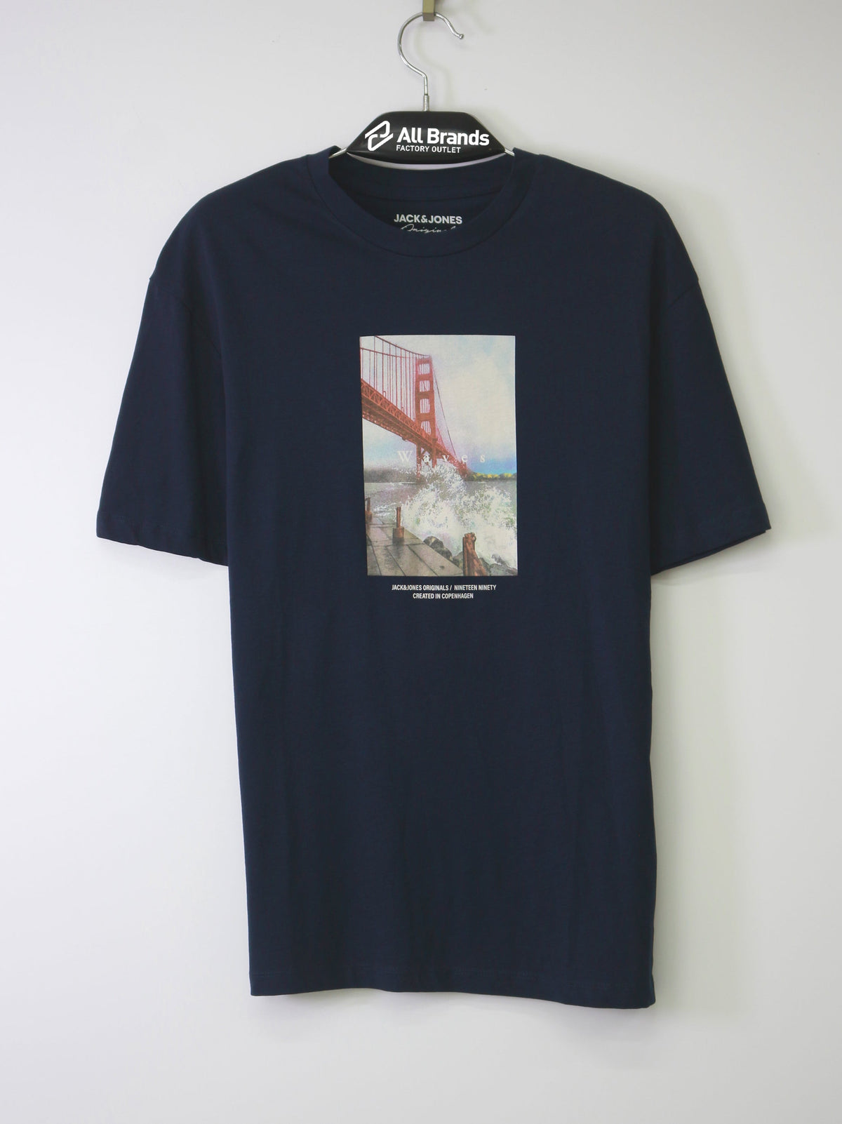 Image for Men's Graphic Printed T-Shirt,Navy