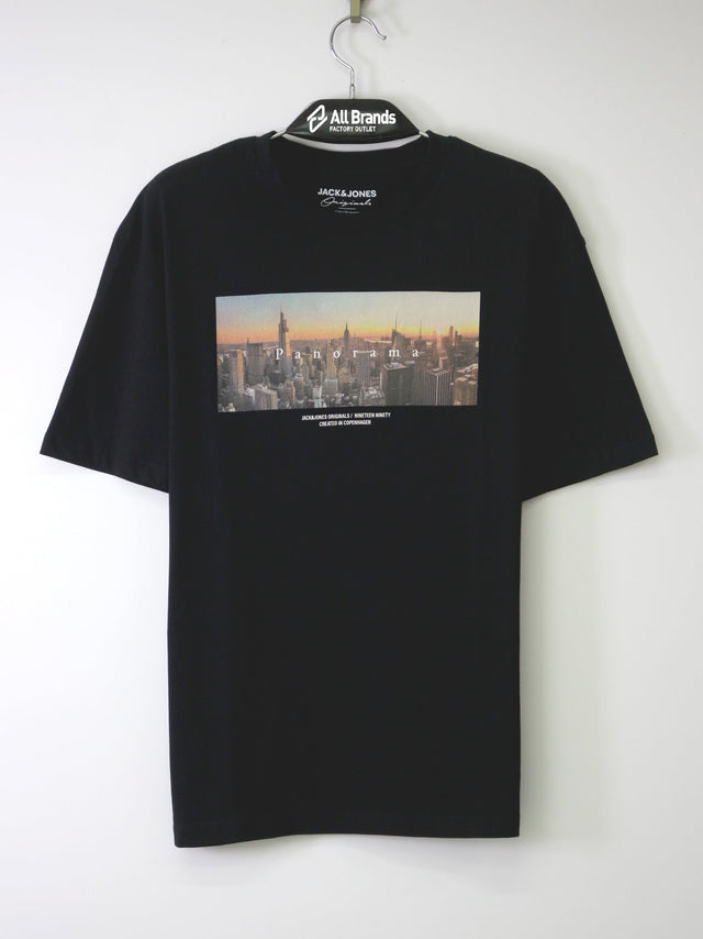 Image for Men's Graphic Printed T-Shirt,Black