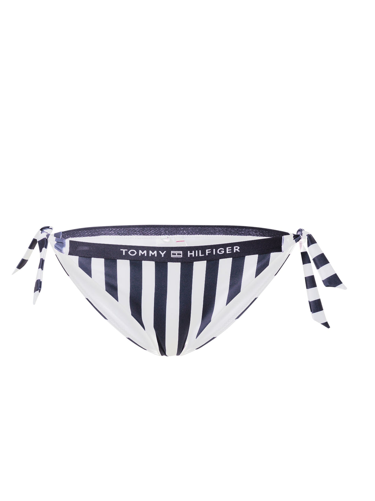 Image for Women's Striped Side Tie Bikini Bottom,Navy