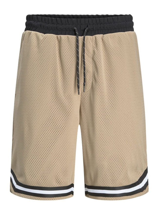 Image for Men's Color Blocked Short,Beige/Black