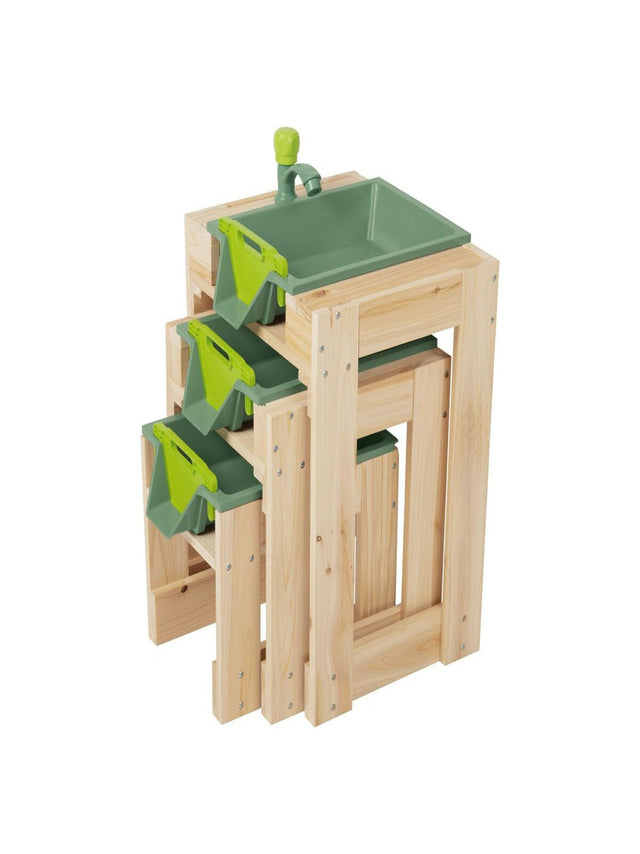 Image for Multi-Level Wooden Sand & Water Play Table