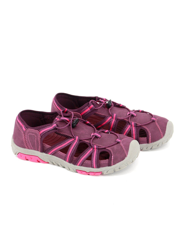Image for Women's Suede Sandals,Dark Purple