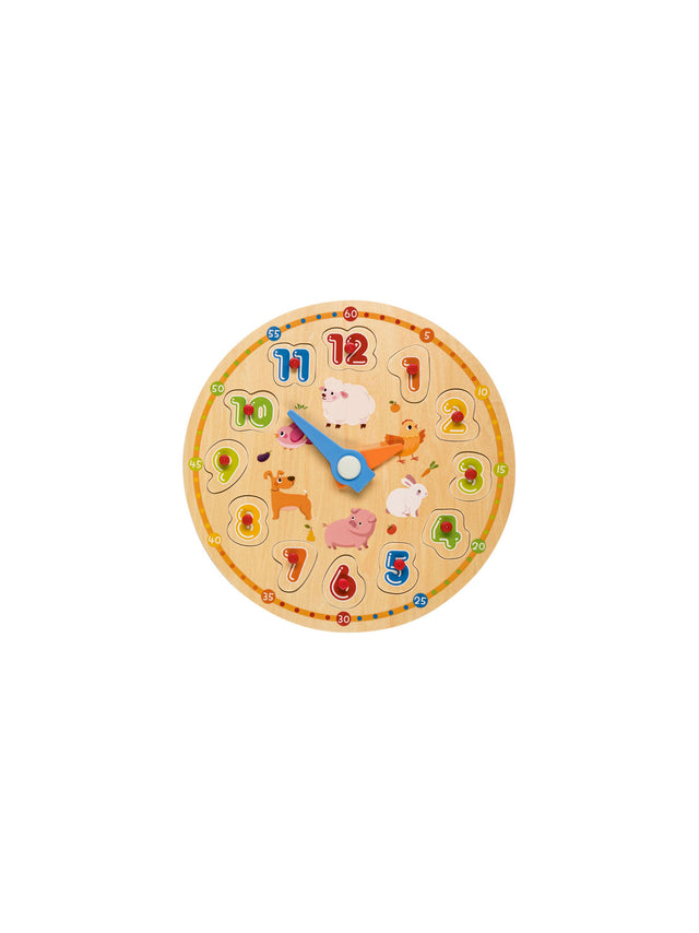 Image for Wooden Puzzle, Clock Shape