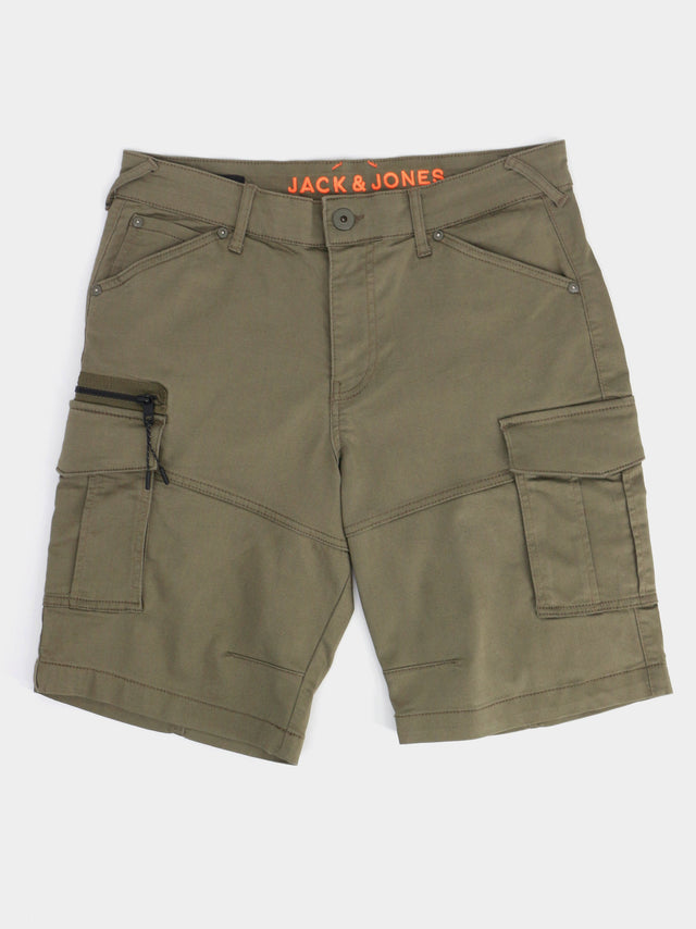 Image for Men's Plain Solid Cargo Short,Olive