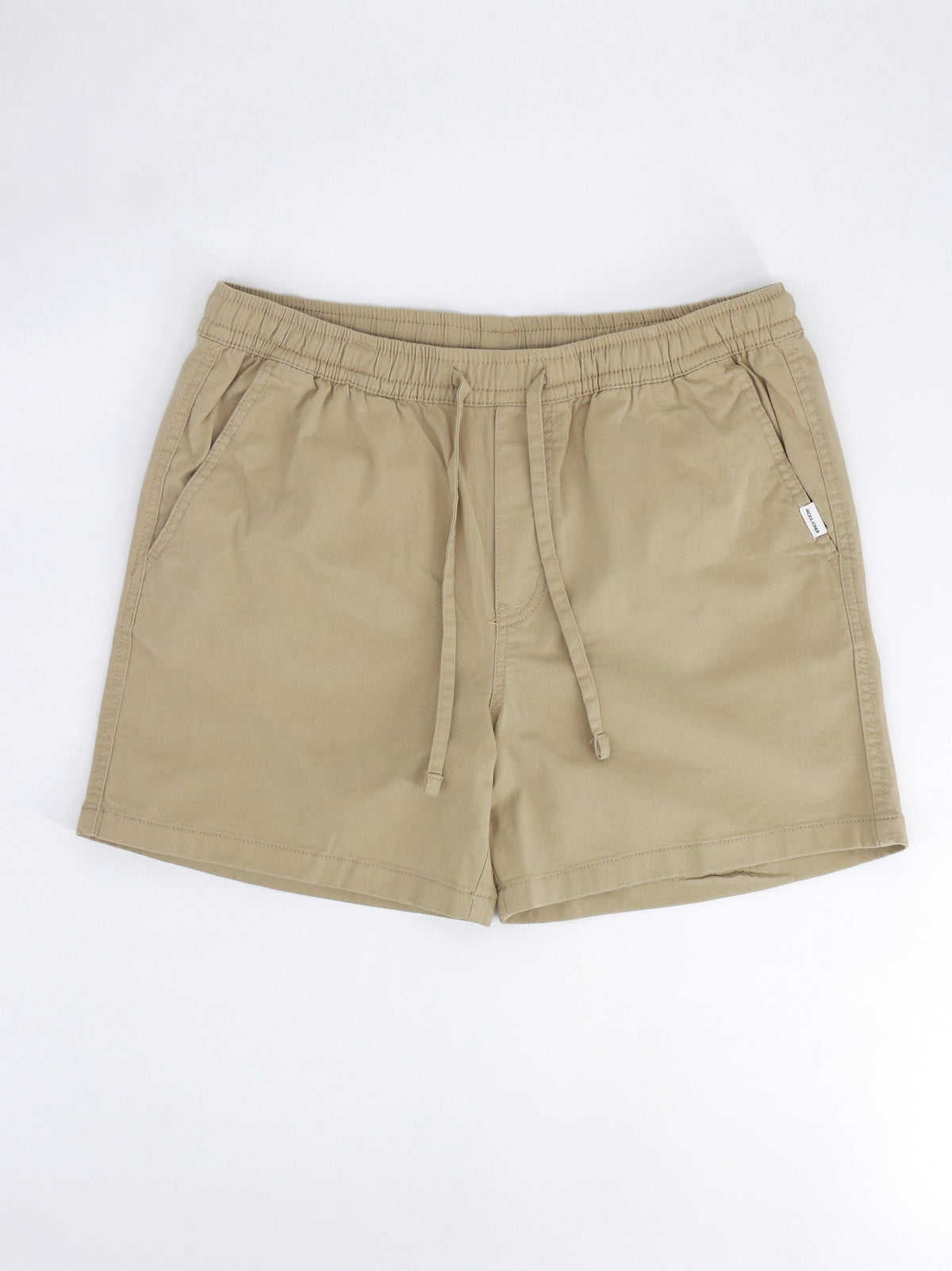 Image for Men's Plain Solid Pull On Short,Beige