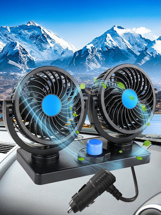 Image for Vehicle Fan Double Head, 24V