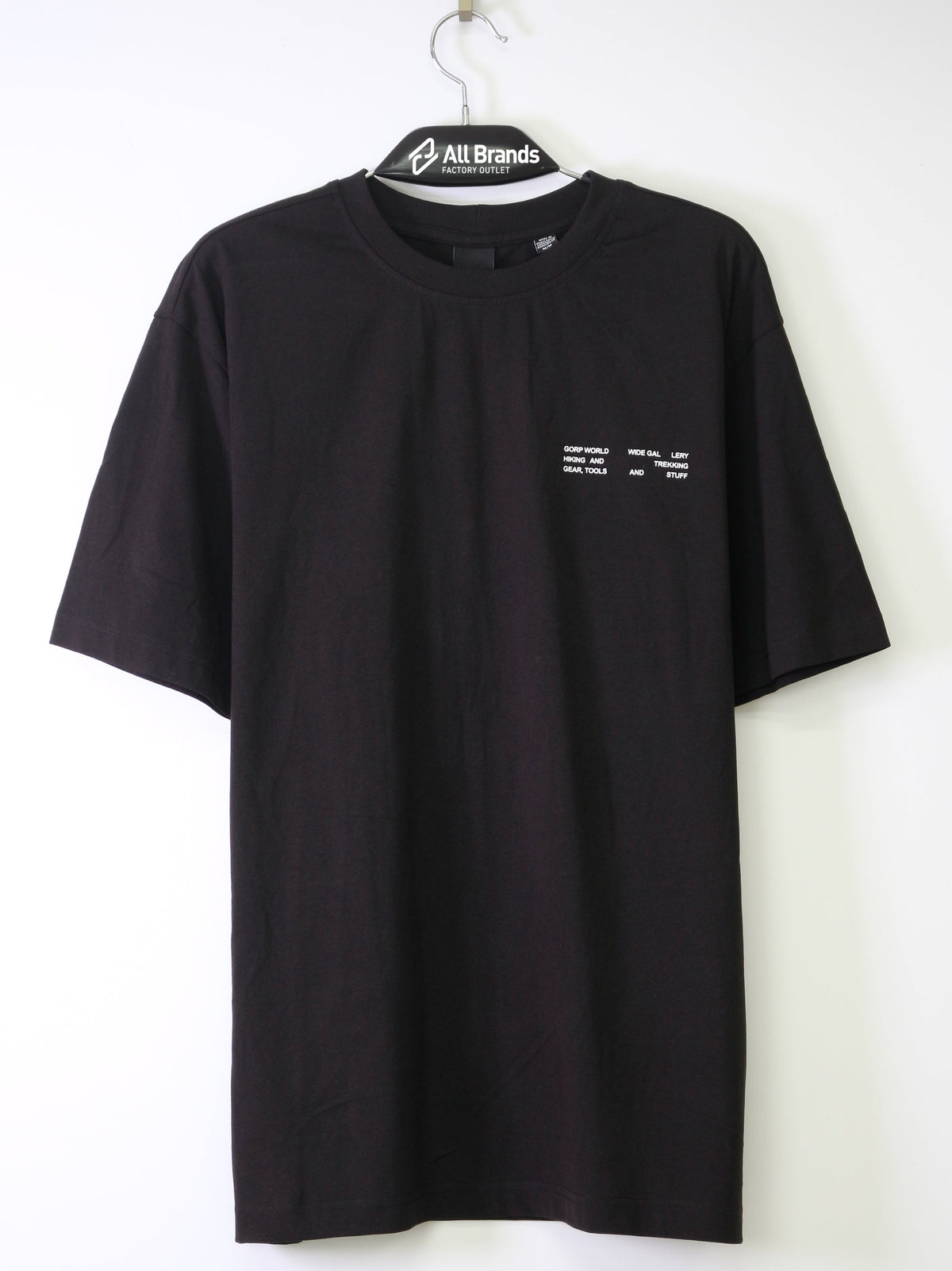 Image for Men's Front And Back Graphic Printed T-Shirt,Black
