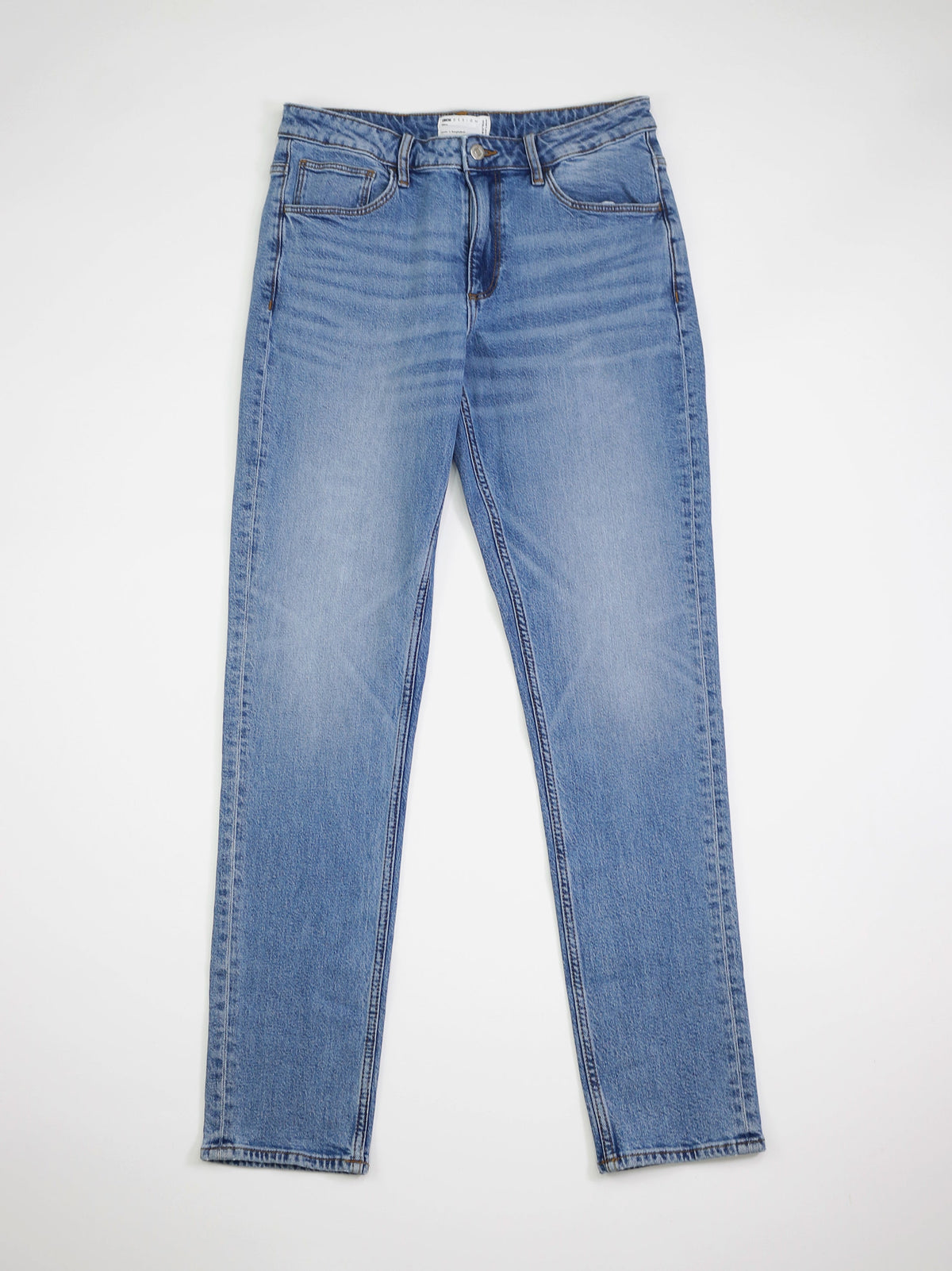 Image for Women's Washed Straight Legs Jeans,Blue