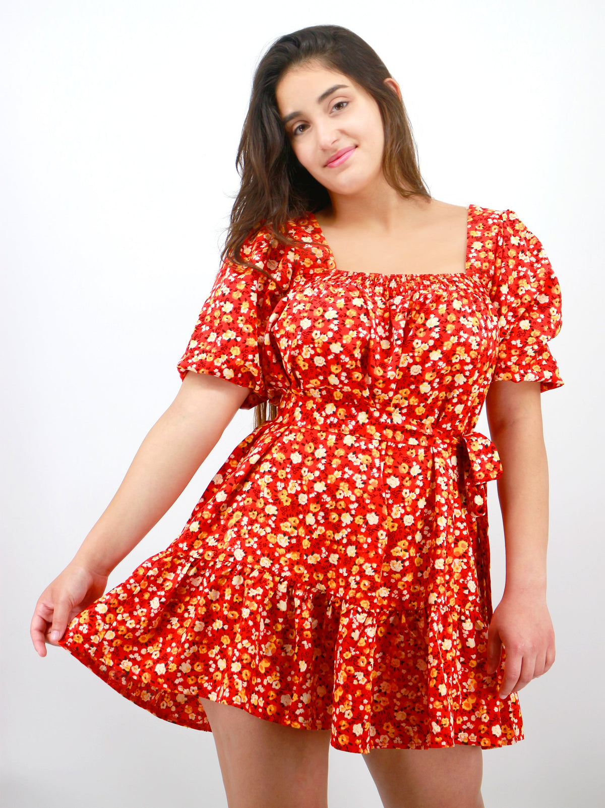 Image for Women's Floral Printed Dress,Multi