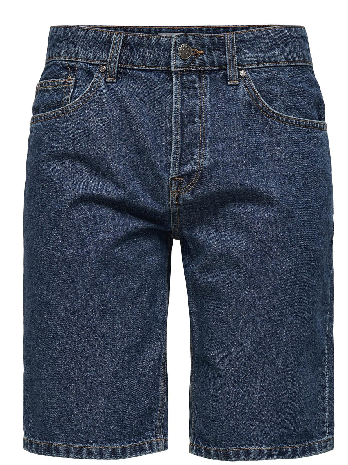 Image for Men's Loose Fit Denim Short,Dark Blue