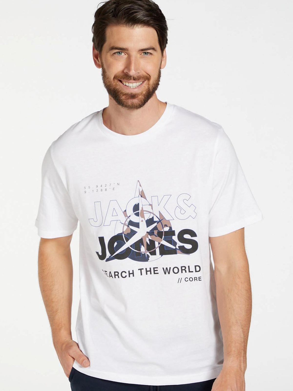 Image for Men's Graphic Printed T-Shirt,White