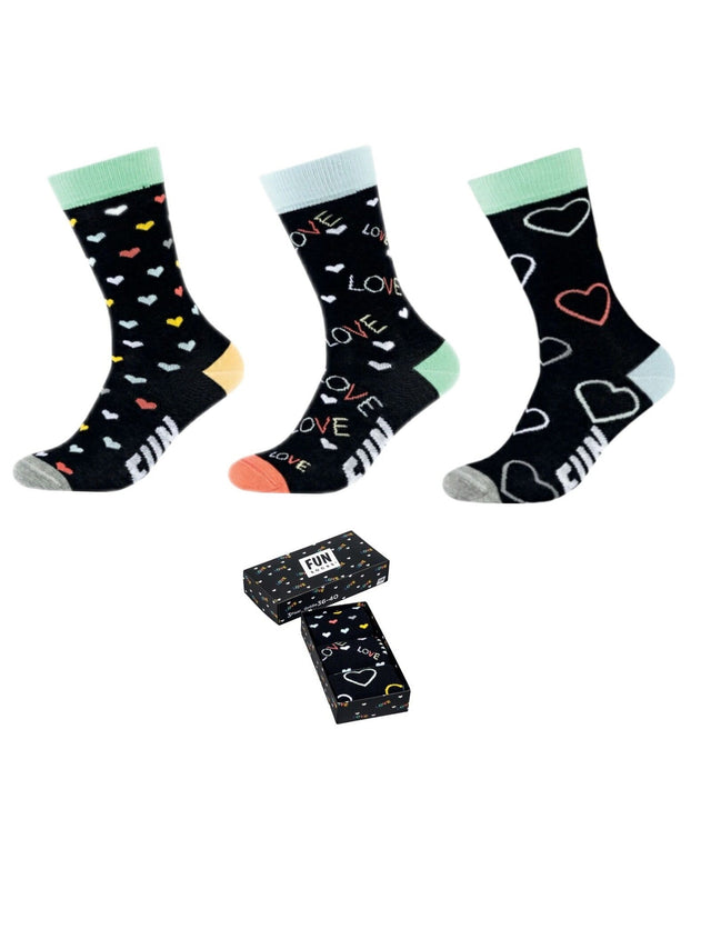 Image for 3 Pair Heart Socks